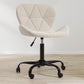 Office Chair with Wheels - Swivel Desk Chair - Upholstered in Bouclé Fabric - Black Wito Frame