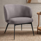 Curved Upholstered Design Armchair - Contemporary Style - Opreh