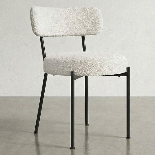 Dining Chair - Upholstered in Bouclé Fabric - Raga