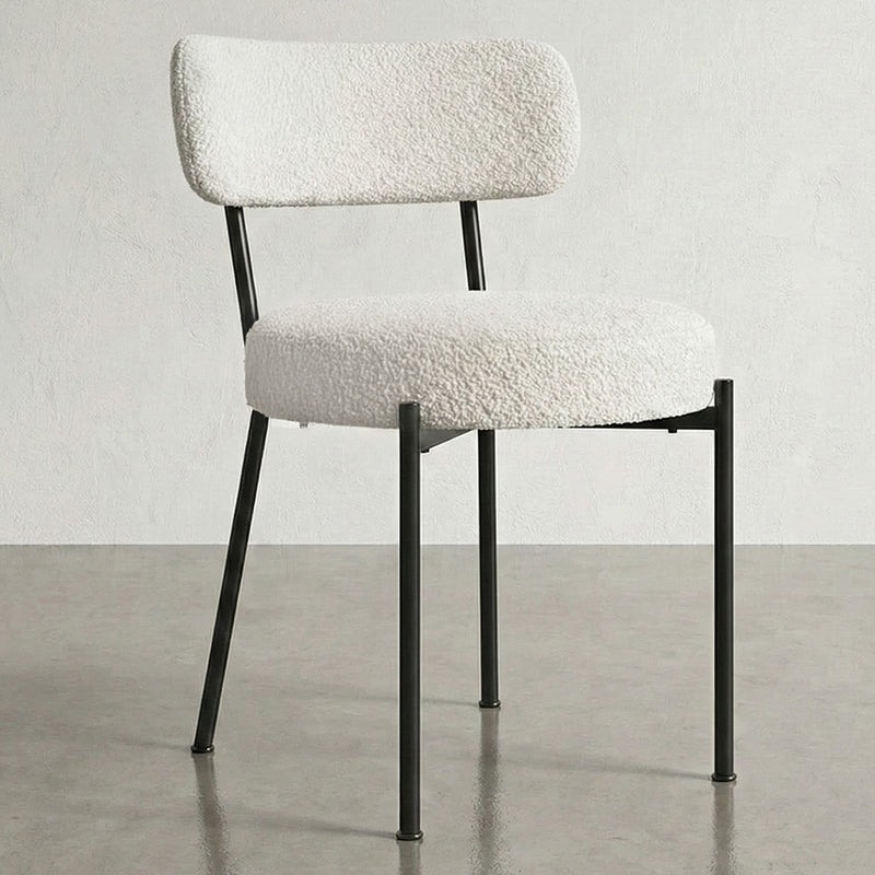 Dining Chair - Upholstered in Bouclé Fabric - Raga