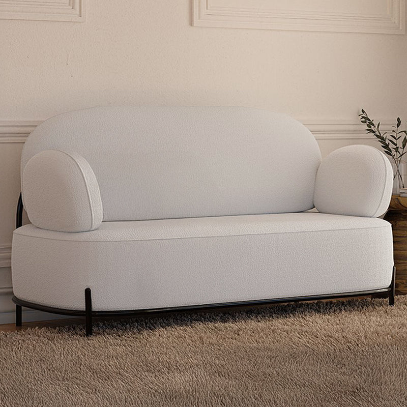 2/3-Seater Sofa - Upholstered in Bouclé Fabric - Baman - gallery 10