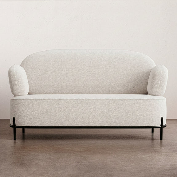 2/3-Seater Sofa - Upholstered in Bouclé Fabric - Baman - gallery 11