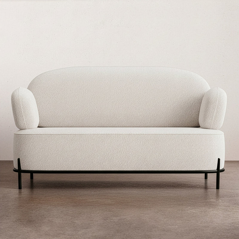 2/3-Seater Sofa - Upholstered in Bouclé Fabric - Baman - gallery 11