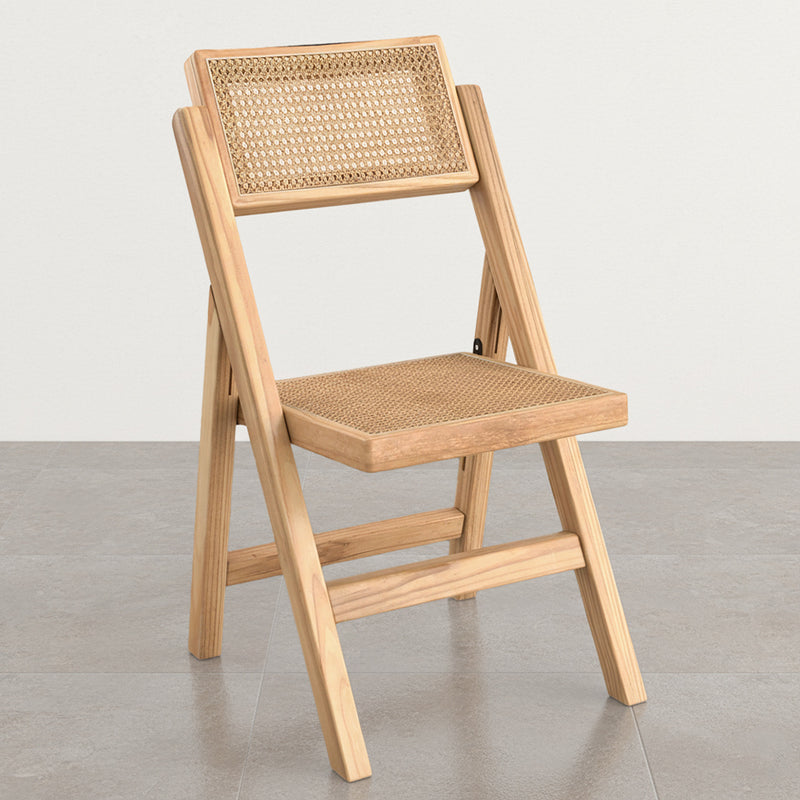 Folding Wooden Rattan Dining Chair - Umbra