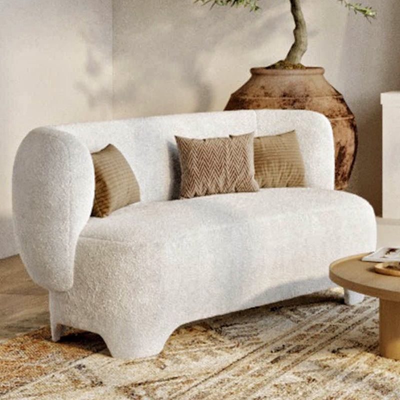 2/3 Seater Sofa - Upholstered in Bouclé Fabric - Magnolia - gallery 11