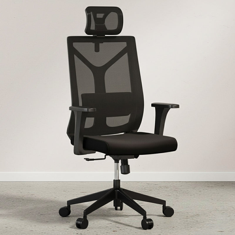 Ergonomic Office Chair with Wheels and Armrests - Pebbles