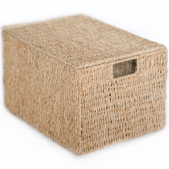 Natural Fiber Basket with Lid - 40x30CM - Maracay - gallery 6