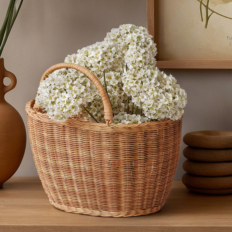 Rattan Basket with Handles - Keray - gallery 9