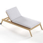 Teak Wood Sun Lounger with Cushion - Steela - gallery 12