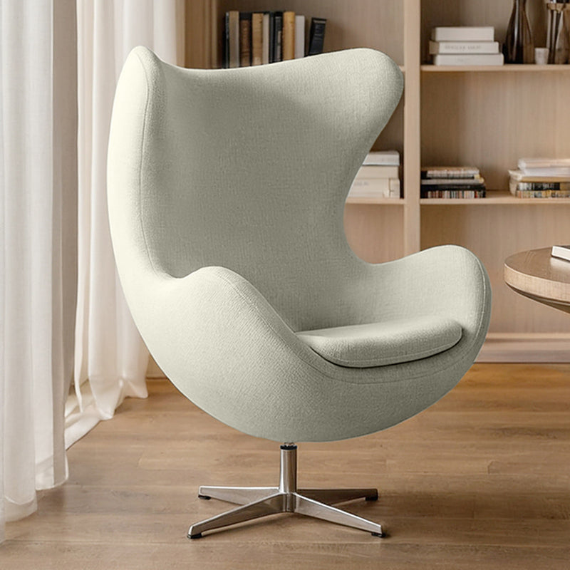 Armchair with armrests - Upholstered in Boucle Fabric - Brave