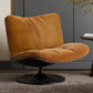 Upholstered Curved Design Contemporary Style Armchair - Tulipe