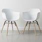 Dining Chair - Scandinavian Design - Wooden Legs - Pack of 2 - Nordika