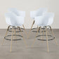 Bar Stool - Scandinavian Design - Wooden Legs - Pack of 4 - Nordika
