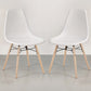 Dining Chair - Scandinavian Design - Wooden Legs - Pack of 2 - Skögur