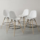Bar Stool - Scandinavian Design - Wooden Legs - Pack of 4 - Skögur