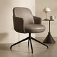 Swivel Armchair Upholstered in Vegan Leather - Modern Design for Luxury Offices and Hotels - Carla