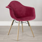Velvet Dining Chair - Scandinavian Design and Wooden Legs - Nordika