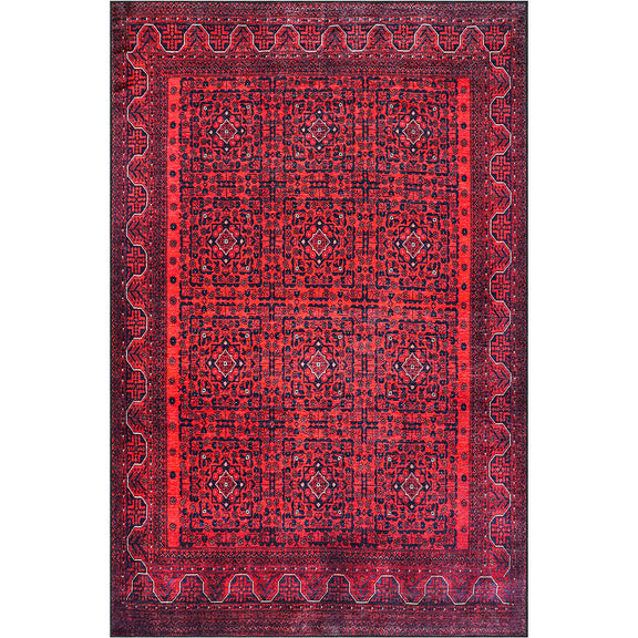 Vintage Oriental Carpet - (290x200 cm) - Cinnabar - gallery 8