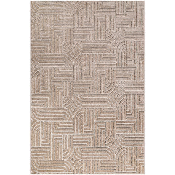 Rug Large Contemporary Modern Design - Beige (290x200 cm) - Rococo - gallery 9