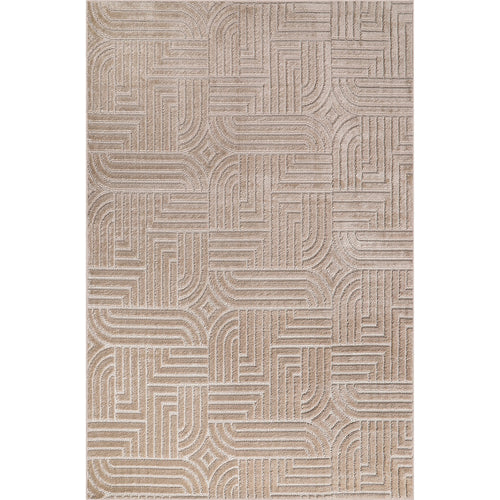 Rug Large Contemporary Modern Design - Beige (160x230 cm) - Rococo - gallery 8
