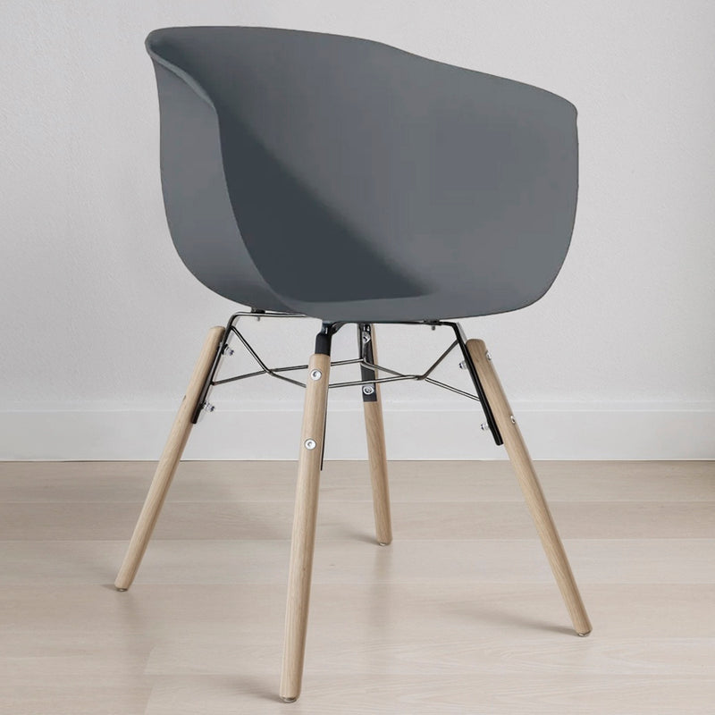 Dining Chair - Scandinavian Design - Natural Wood Legs - Polin