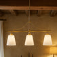 Aged Gold Metal Ceiling Pendant Lamp with 3 Shades - Bubles