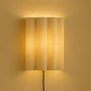 Wall Lamp with Fabric Shade and Aged Gold Structure - Treya