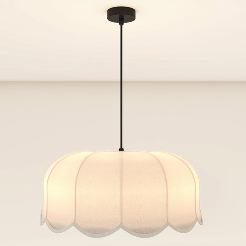 Pendant lamp Beige linen – Natural and timeless style – Deral