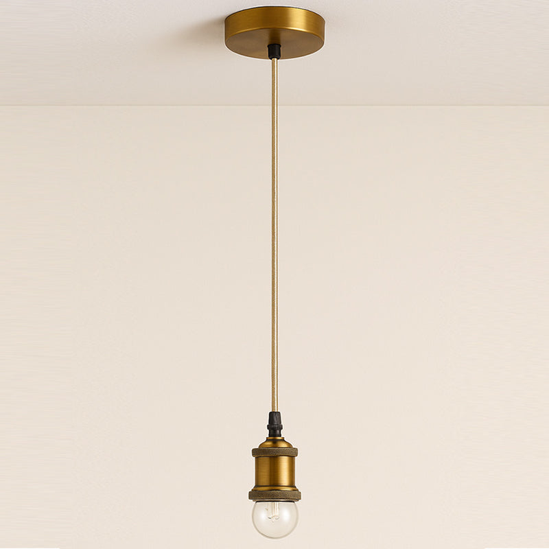 Pendant Lamp Cable in Aged Gold with Adjustable Height - Berrey - gallery 6