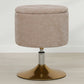 Stool With Storage Upholstered In Chenille - Tony