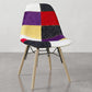 Dining Chair - Patchwork Upholstery - Scandinavian Design and Wooden Legs - Skögur