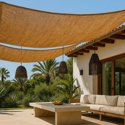 Coconut fiber awning 10x1M - 100 % Natural shade sail