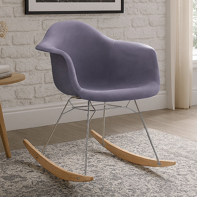 Rocking Chair Modern Fabric Upholstered – Nordic Style - Nordika