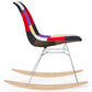 Rocking Chair Modern Patchwork – Nordic Style with Wooden and Steel Legs - Skögur