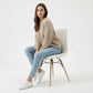 Dining chair Scandinavian upholstered in bouclé – Dining or desk - Skögur