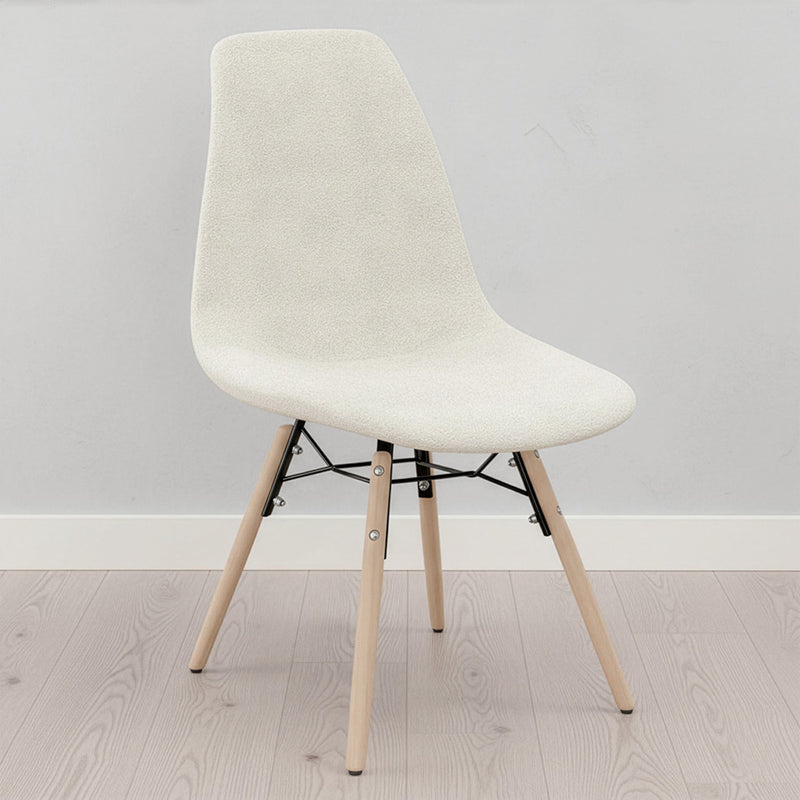 Dining chair Scandinavian upholstered in bouclé – Dining or desk - Skögur