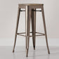 Barhocker im Industriedesign - Holz und Stahl - 76cm - Stylix