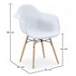 Sedia da Pranzo Design Scandinavo - Gambe in Legno - Nordika
