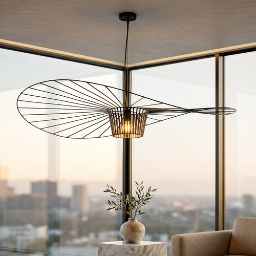 Vertical Hanging Lamp 140cm - Metal