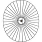 Lampada a sospensione verticale 100cm - metallo