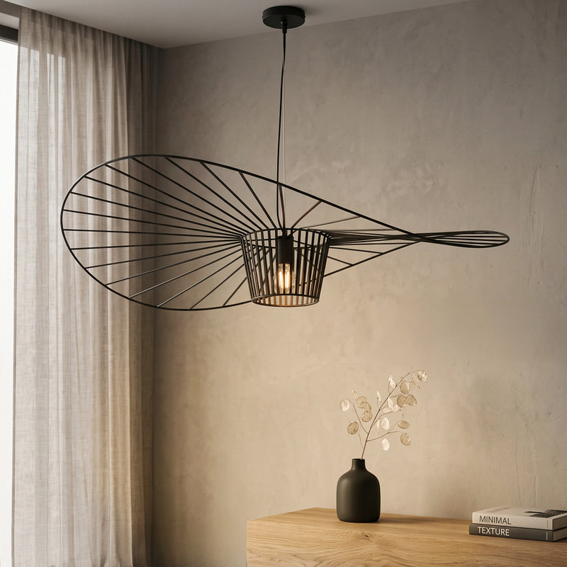 Lampada a sospensione verticale 100cm - metallo