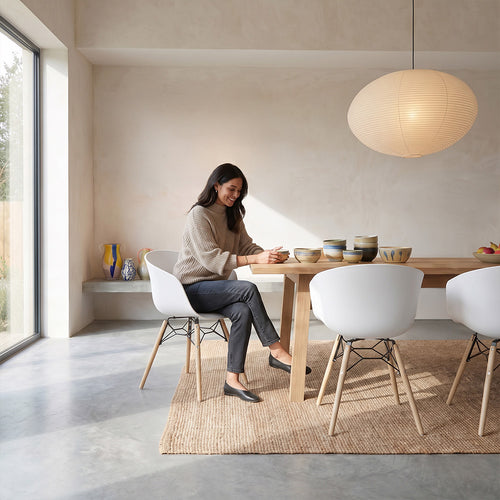 Dining Chair - Scandinavian Design - Natural Wood Legs - Polin