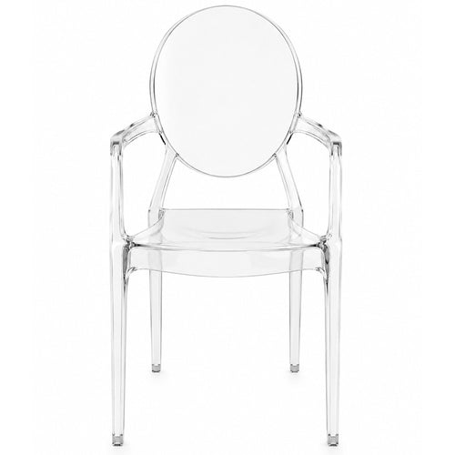 Transparent Dining Chair - Armrest Design - Victoria Queen - gallery 1