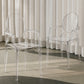 Chaise de salle à manger transparente - Design avec accoudoirs - Victoria Queen