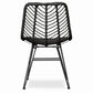 Chaise de salle à manger en résine tressée – Mia