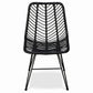 Chaise de salle à manger en résine tressée – Mia