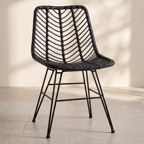 Synthetic wicker dining chair - Mia