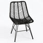 Chaise de salle à manger en résine tressée – Mia
