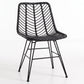Chaise de salle à manger en résine tressée – Mia