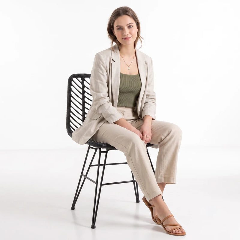 Chaise de salle à manger en résine tressée – Mia
